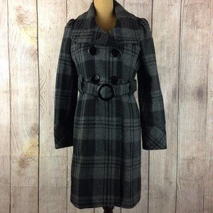 ❤️Vintage Wool Coat Black Grey Y2K